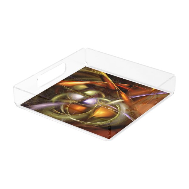 Balloons and Ribbons  Abstract Acrylic Tray (Angled)