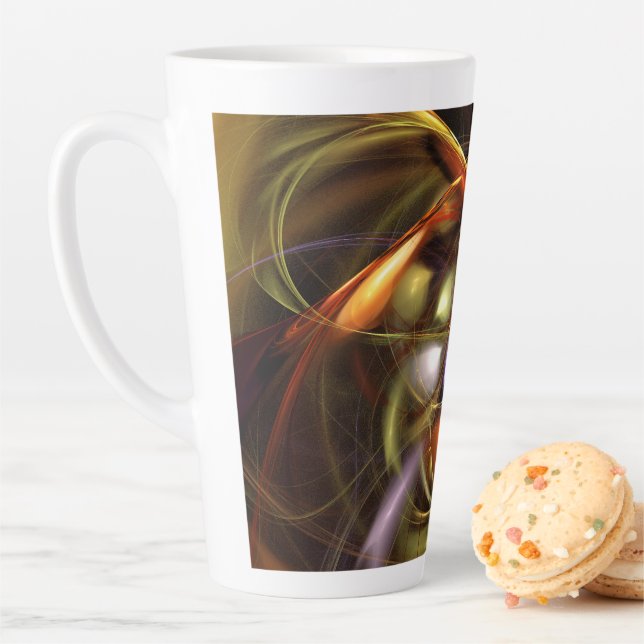 Balloons and Ribbons  Abstract Latte Mug (In Situ)