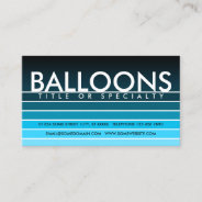 Balloons Aqua Swatch Business Card at Zazzle