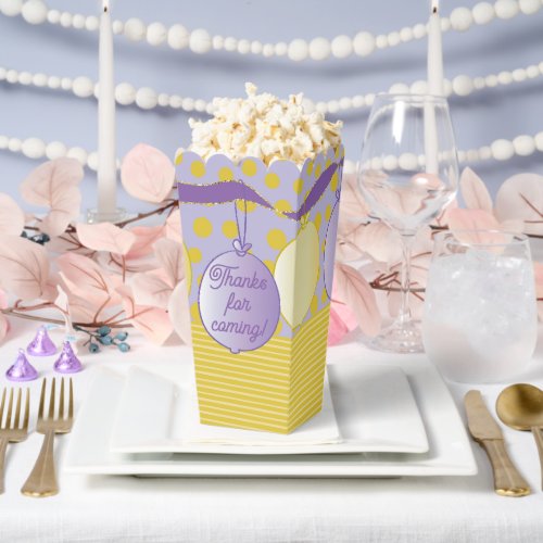 Balloons Baby Shower Favor Boxes