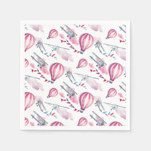 Balloons & Biplanes Paper Napkins