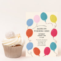 Balloons Birthday Party Invitation
