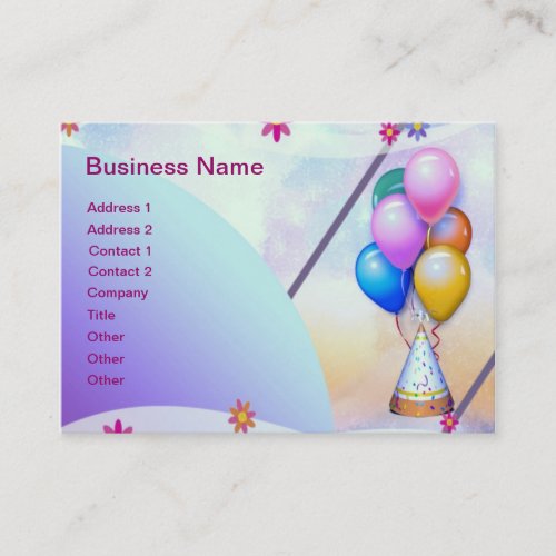 Balloons Business Cards