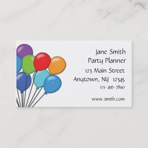 Balloons Business Card