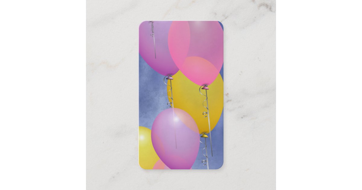 Balloons Business Card | Zazzle