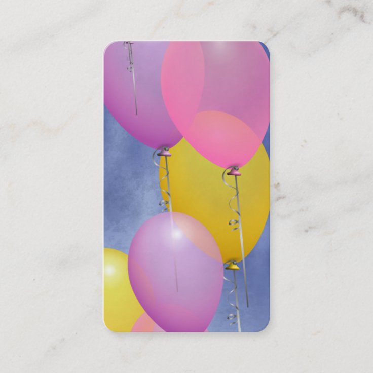 Balloons Business Card | Zazzle