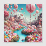 Balloons Candy land Magnetic Invitation