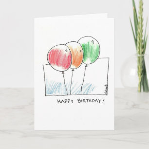 balloons card