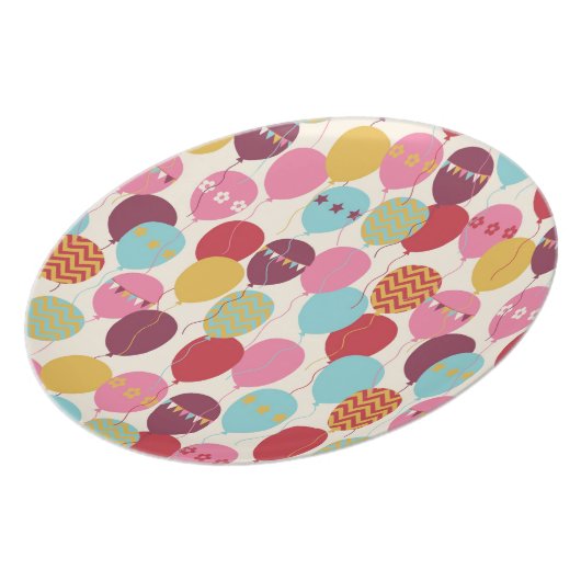 Balloons Celebration/ Chevron/ Bunting/ Plate (Left Side)