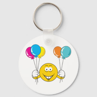 Balloons Celebration Face Keychain