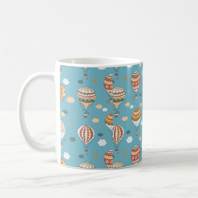 Balloons color pattern coffee mug (Left)