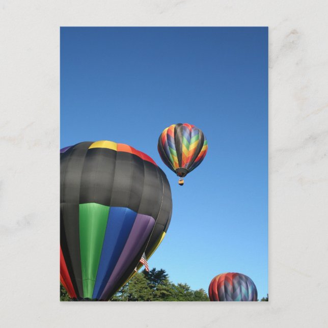 Balloons Colorful Launch! Postcard (Front)