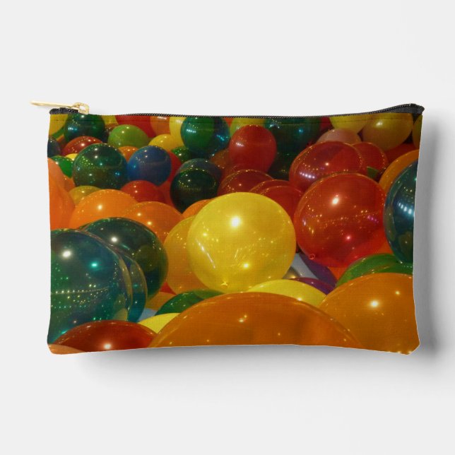 Balloons Colorful Party Design Accessory Pouch (Front)