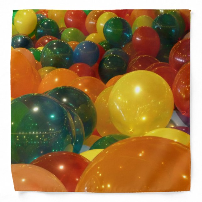 Balloons Colorful Party Design Bandana (Front)