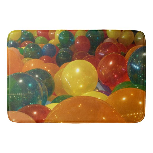 Balloons Colorful Party Design Bath Mat (Front)
