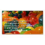 Balloons Colorful Party Design Business Card Magnet