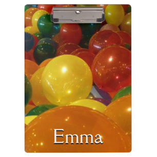Balloons Colorful Party Design Clipboard