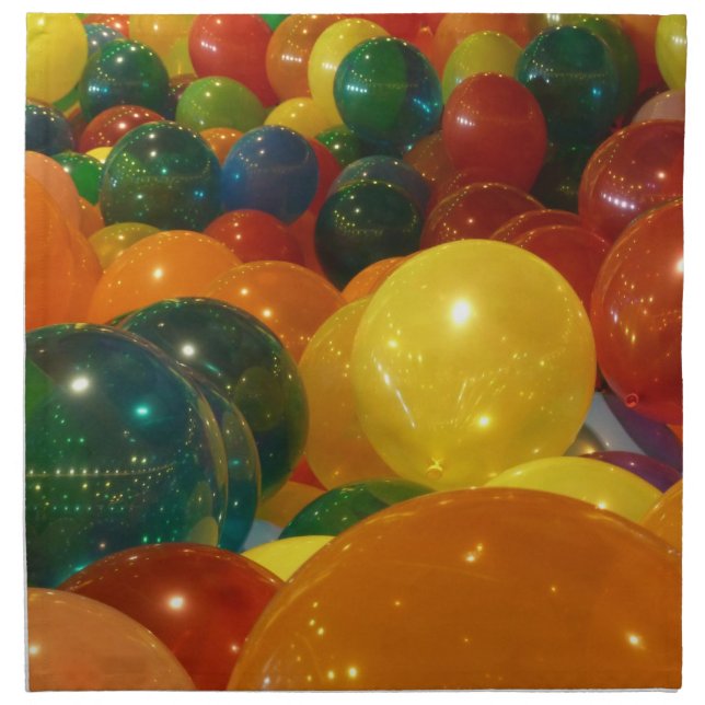 Balloons Colorful Party Design Cloth Napkin (Front)