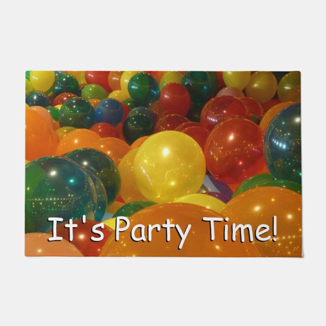 Balloons Colorful Party Design Doormat (Front)