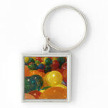 Balloons Colorful Party Design Keychain