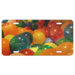 Balloons Colorful Party Design License Plate