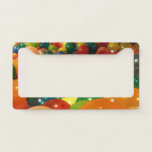 Balloons Colorful Party Design License Plate Frame