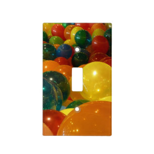 Balloons Colorful Party Design Light Switch Cover