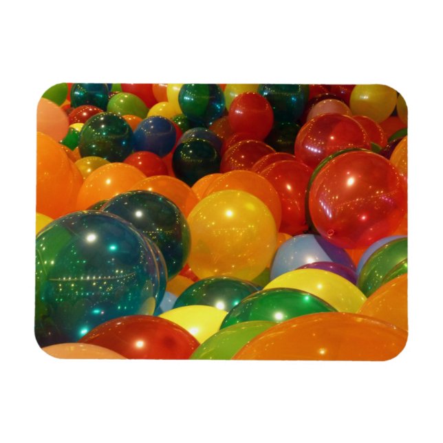 Balloons Colorful Party Design Magnet (Horizontal)