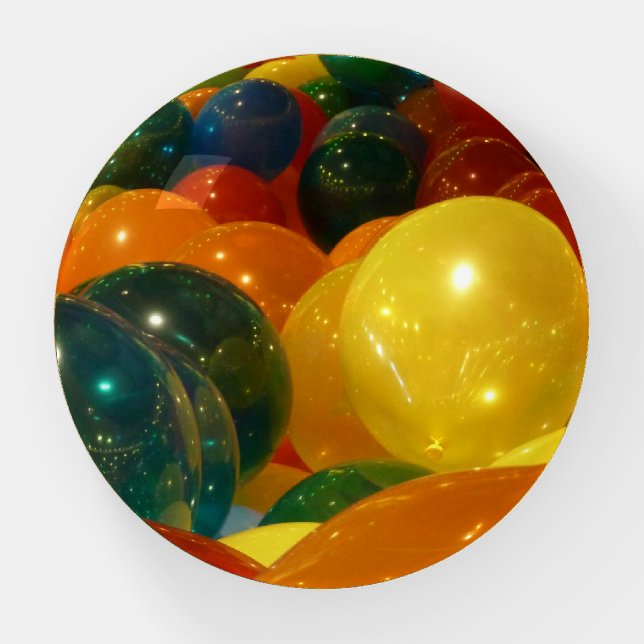 Balloons Colorful Party Design Paperweight (Front)