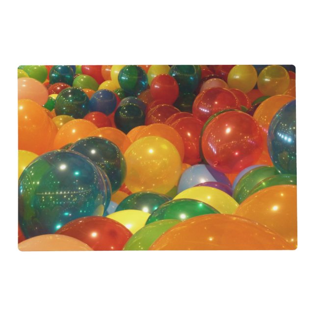 Balloons Colorful Party Design Placemat (Front)