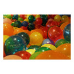Balloons Colorful Party Design Poster