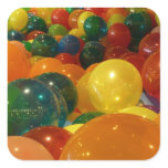 Balloons Colorful Party Design Square Sticker