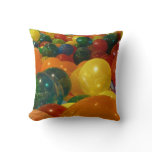 Balloons Colorful Party Design Throw Pillow