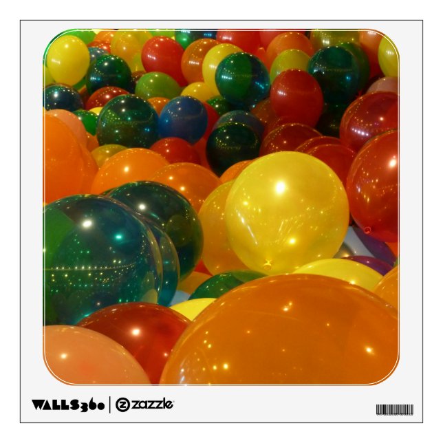 Balloons Colorful Party Design Wall Decal (Front)