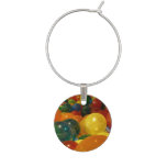 Balloons Colorful Party Design Wine Charm