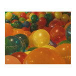 Balloons Colorful Party Design Wood Wall Decor