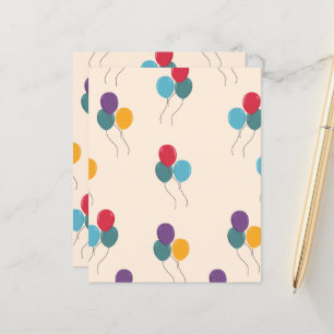 Balloons Colorful Scrapbook Paper