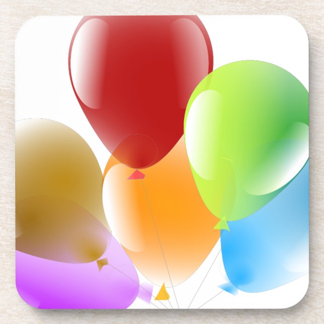 Balloons Drink Coaster (Front)