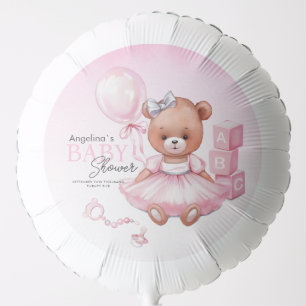 Balloons for baby shower teddy bear.