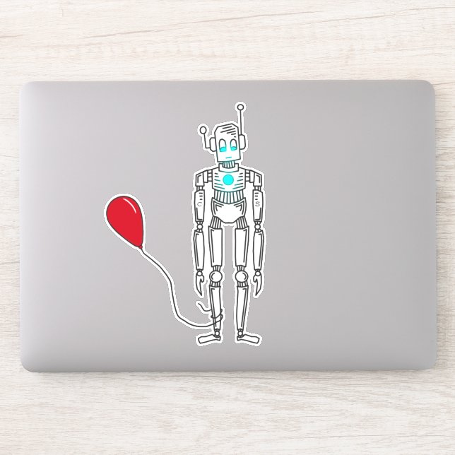 Balloons Frustrate Robots Sticker (Computer)