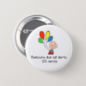 Balloons full of farts pinback button (Front & Back)