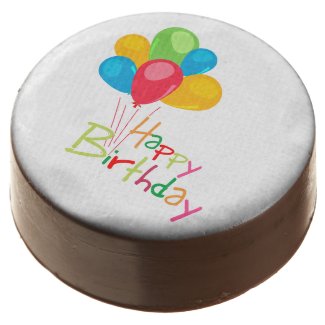 Balloons Happy Birthday Chocolate Covered Oreo