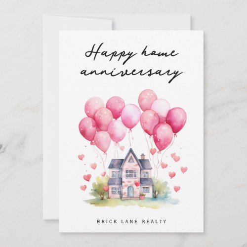 Balloons House Happy Home Anniversary Realty