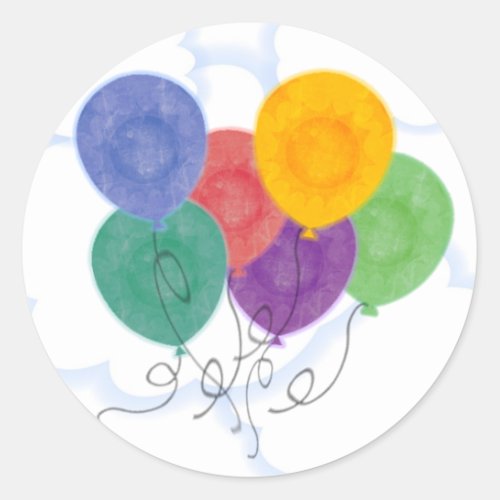 Balloons in the Sky Sticker