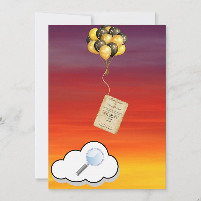 Balloons Invitation (Front)