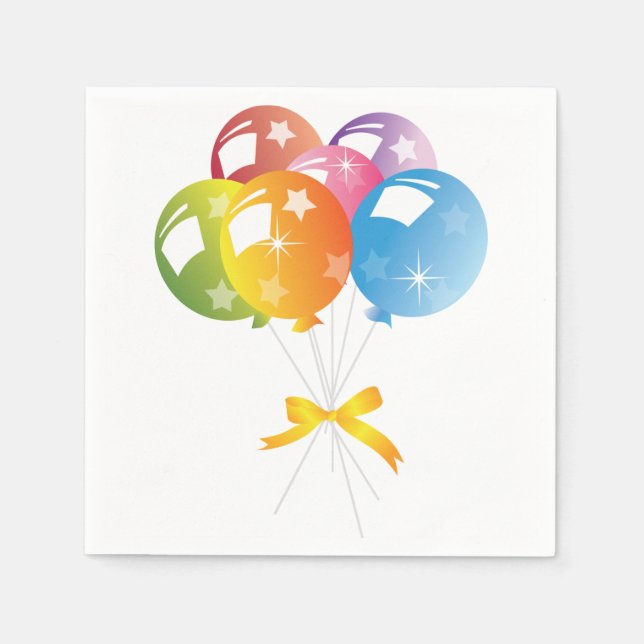 Balloons Paper Napkins (Front)