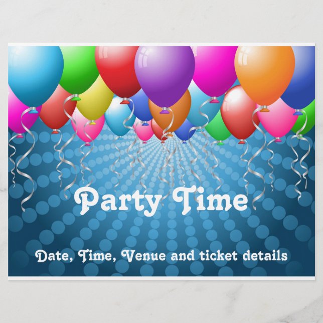 Balloons party flyer (Front)