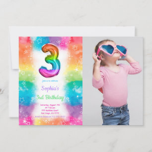 Balloons Photo Invitations