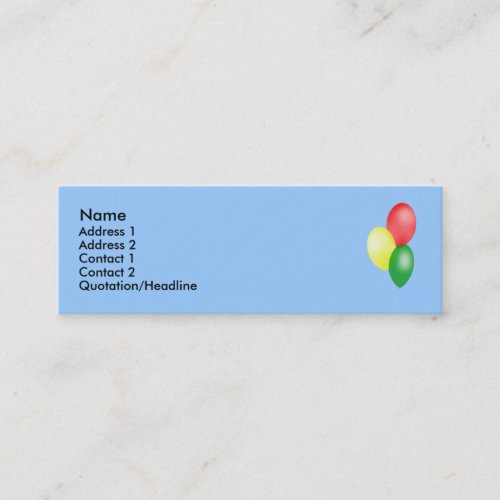 Balloons Profile Cards