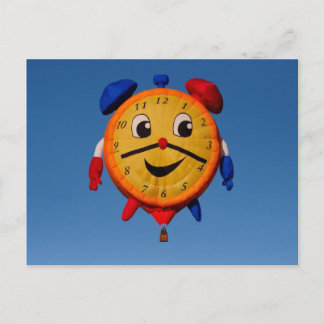 Balloons Shape Clock  6268 Postcard